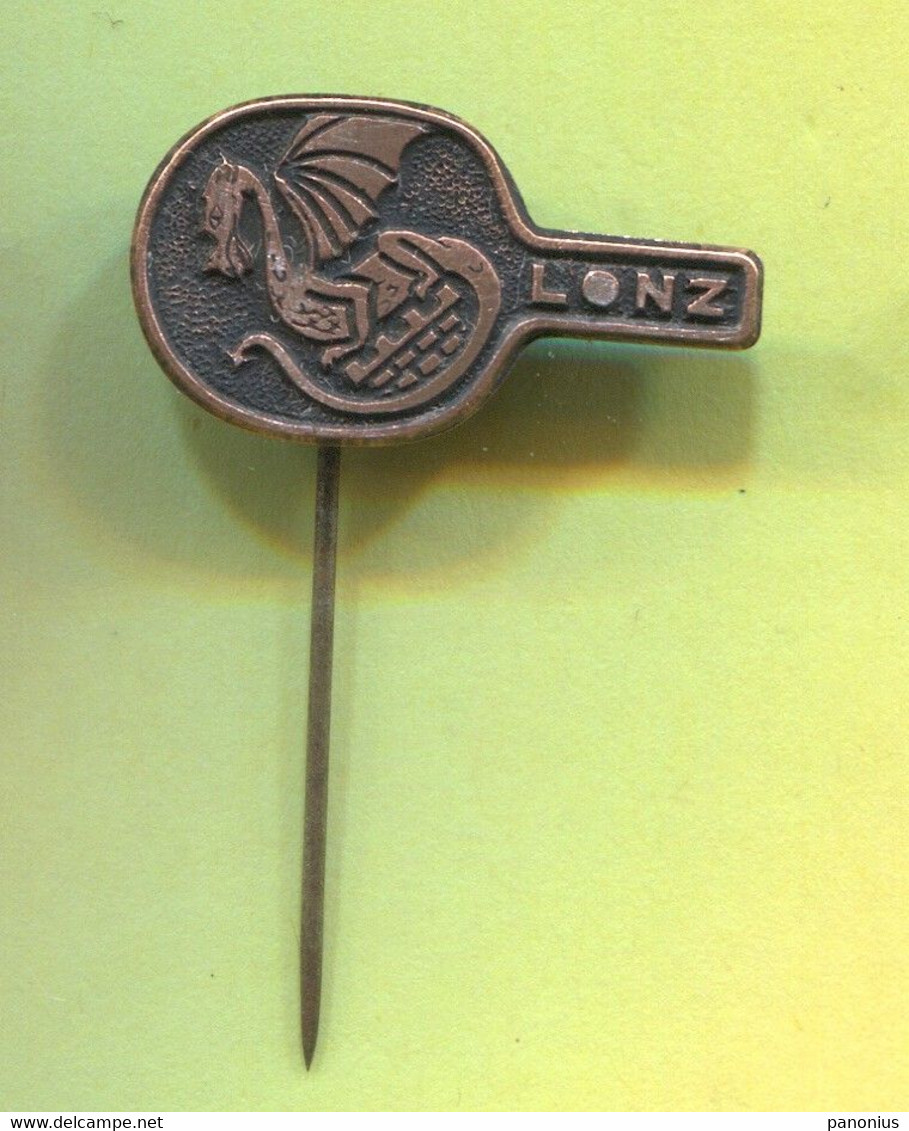 Table Tennis Tischtennis Ping Pong - LONZ Ljubljana Slovenia, Vintage Pin  Badge Abzeichen - Tennis De Table