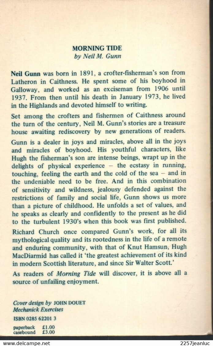 Morning Tide * Neil M. Gunn .*  Edition 1975 - Other & Unclassified