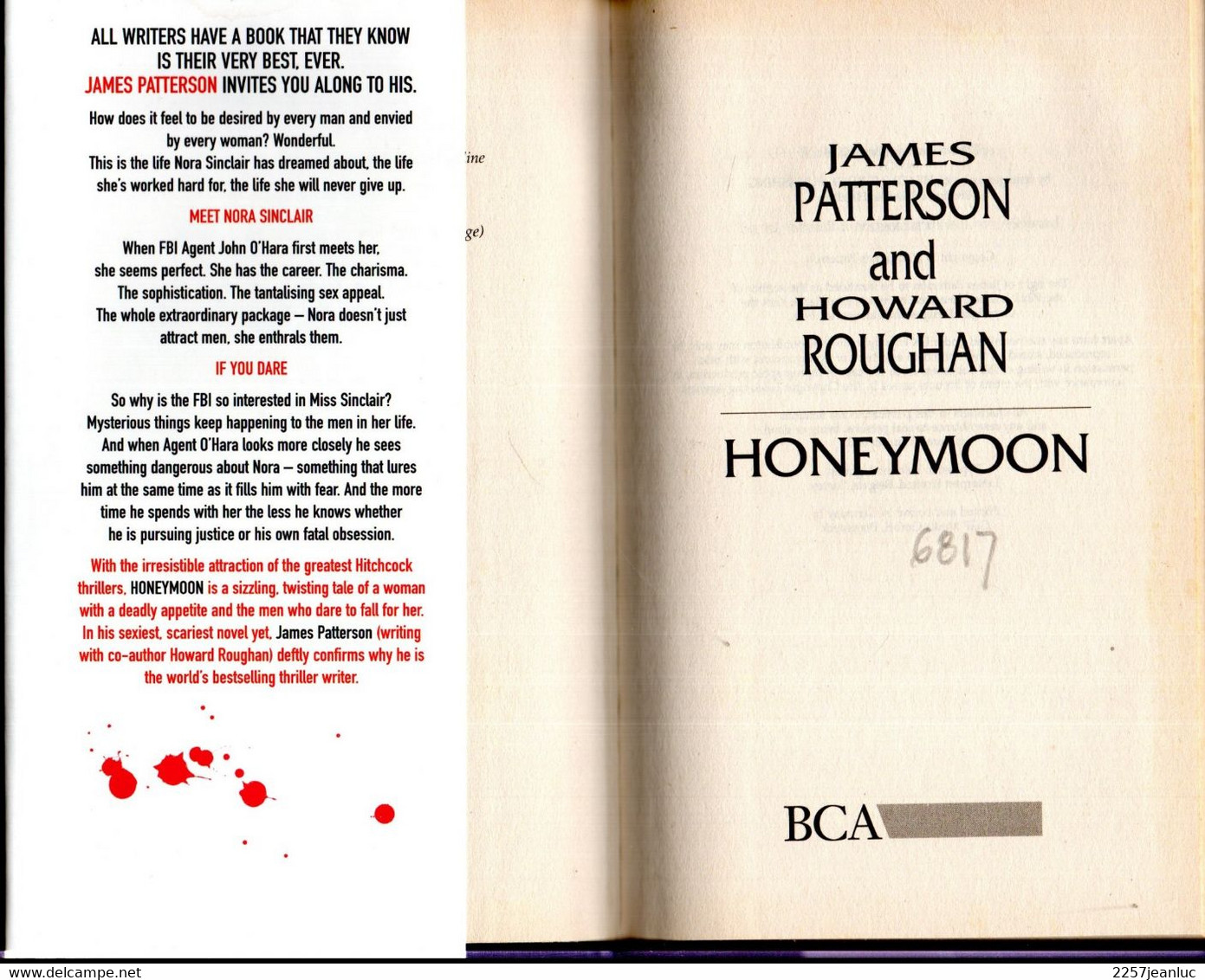 James Patterson Honeymoon & Howard Roughan   *  Honeymoon  .*  Copyrigt 2005 - Sonstige & Ohne Zuordnung