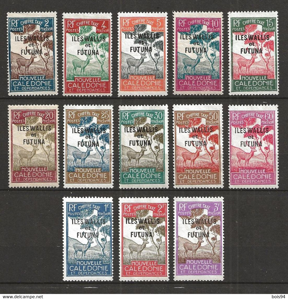 WALLIS ET FUTUNA 1930 .  Taxes . Série N°s 11 à 23 . Neufs (*) Sans Gomme . - Postage Due