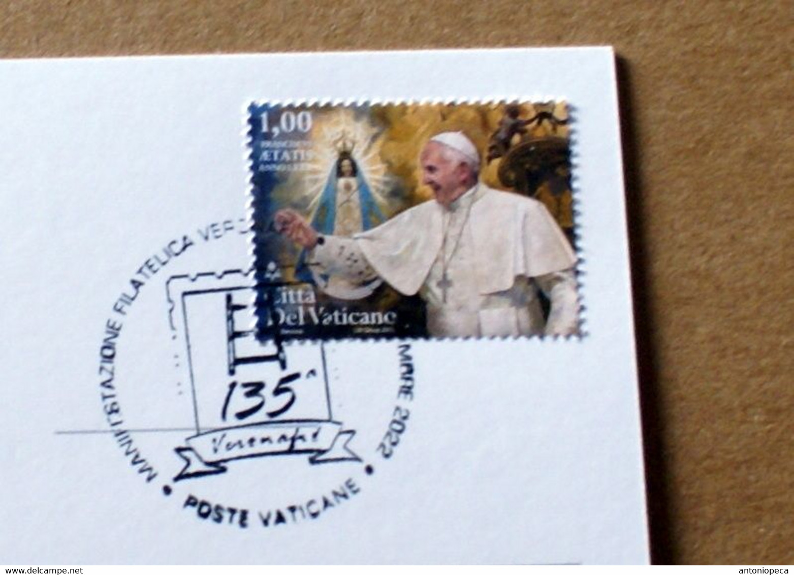 VATICAN 2022 MAXICARD VERONAFIL 2022 EXIBITION - Cartas & Documentos