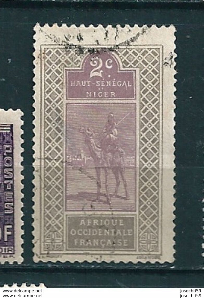 19 Haut Sénégal Et Niger - Targui  Timbre Sénégal (1914) Oblitéré - Gebraucht