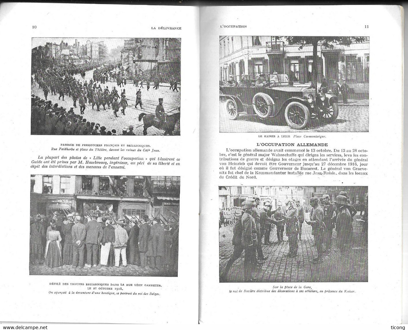 MICHELIN GUIDE ILLUSTRE MILITAIRE LES CHAMPS DE BATAILLES 1914 1918 - LILLE AVANT ET PENDANT LA GUERRE - EDITE EN 1920 - Michelin (guides)