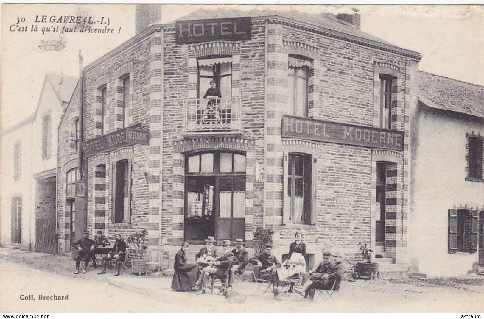 Cpa -44- Le Gavre -animée- Hotel Moderne -edi Brochard N°50 - Le Gavre