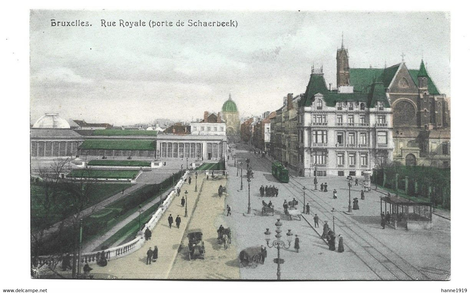 Bruxelles Tram Tramway Rue Royale Porte De Schaerbeek Brussel Htje - Prachtstraßen, Boulevards