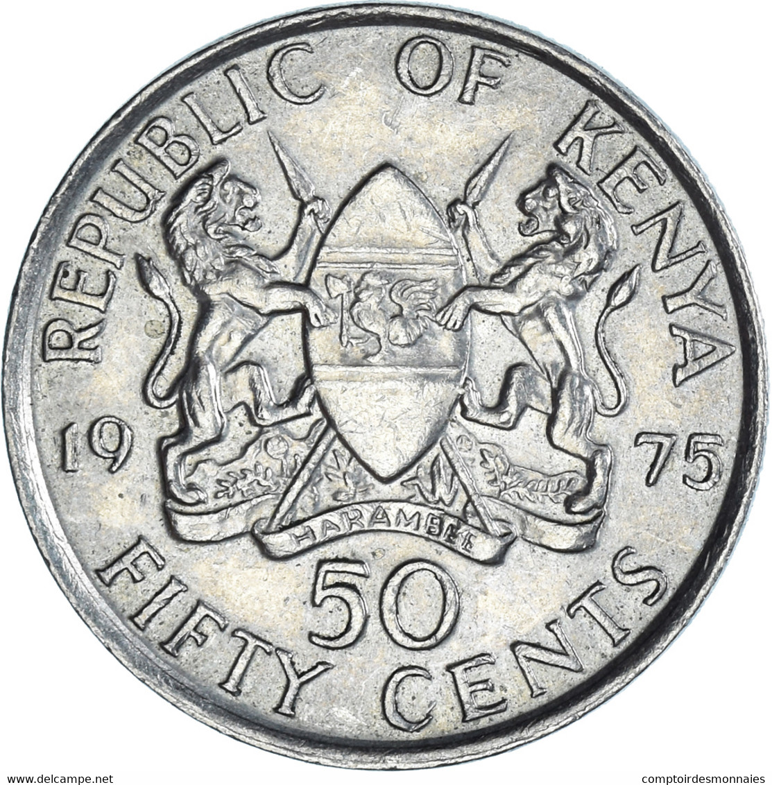 Monnaie, Kenya, 50 Cents, 1975 - Kenya