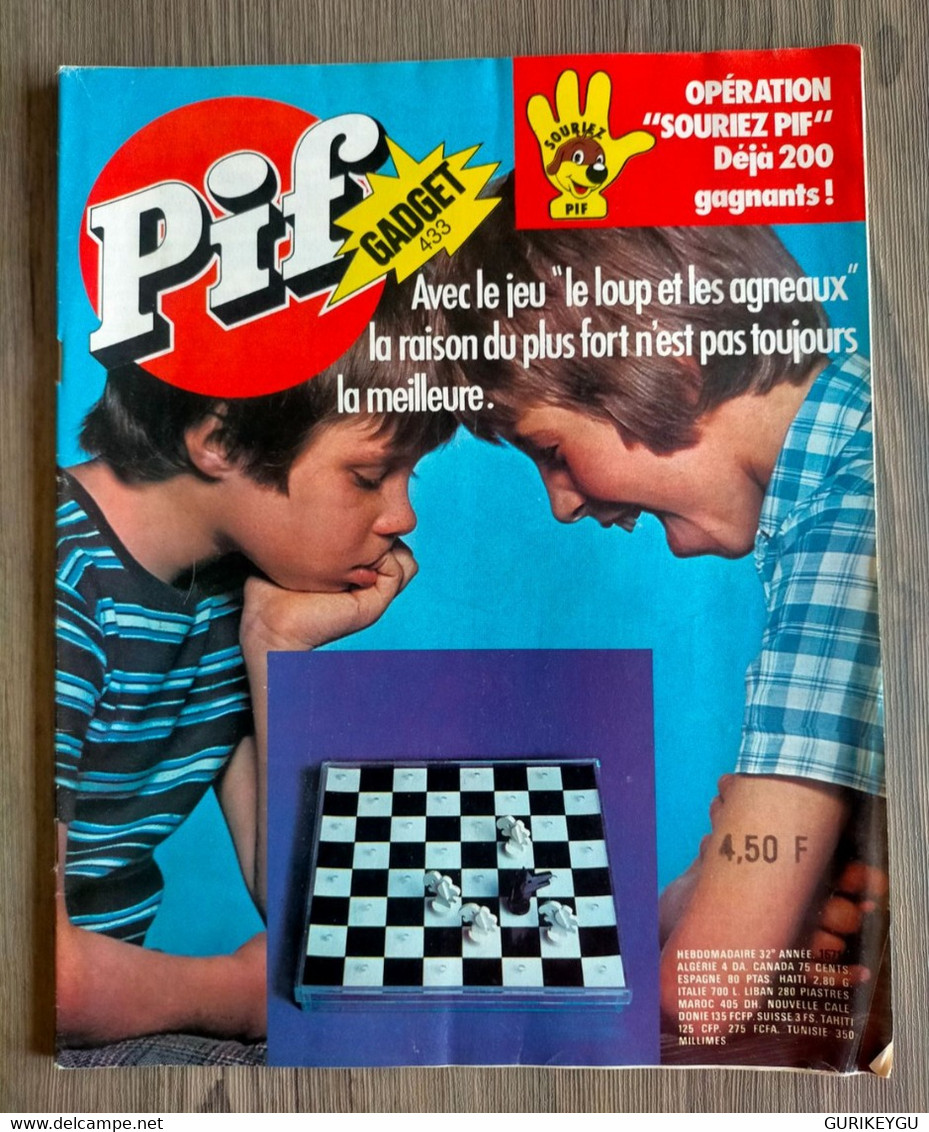 PIF GADGET N°  433 Placid Et Muzo  HERCULE 1977 - Pif & Hercule