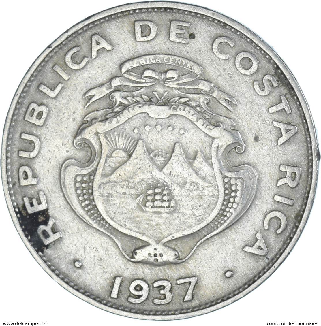 Monnaie, Costa Rica, 25 Centimos, 1937 - Costa Rica