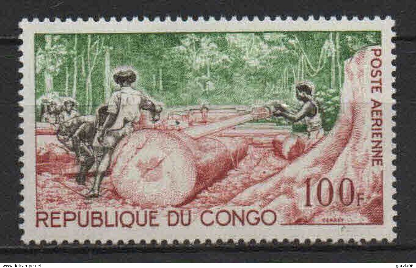 Congo  - 1964 - Abattage Du Bois   - PA 18 - Neuf * - MLH - Neufs