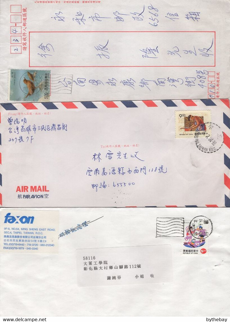 China, Republic Of Selection Of 25 Covers Domestic, International 1980s-1990s - Brieven En Documenten