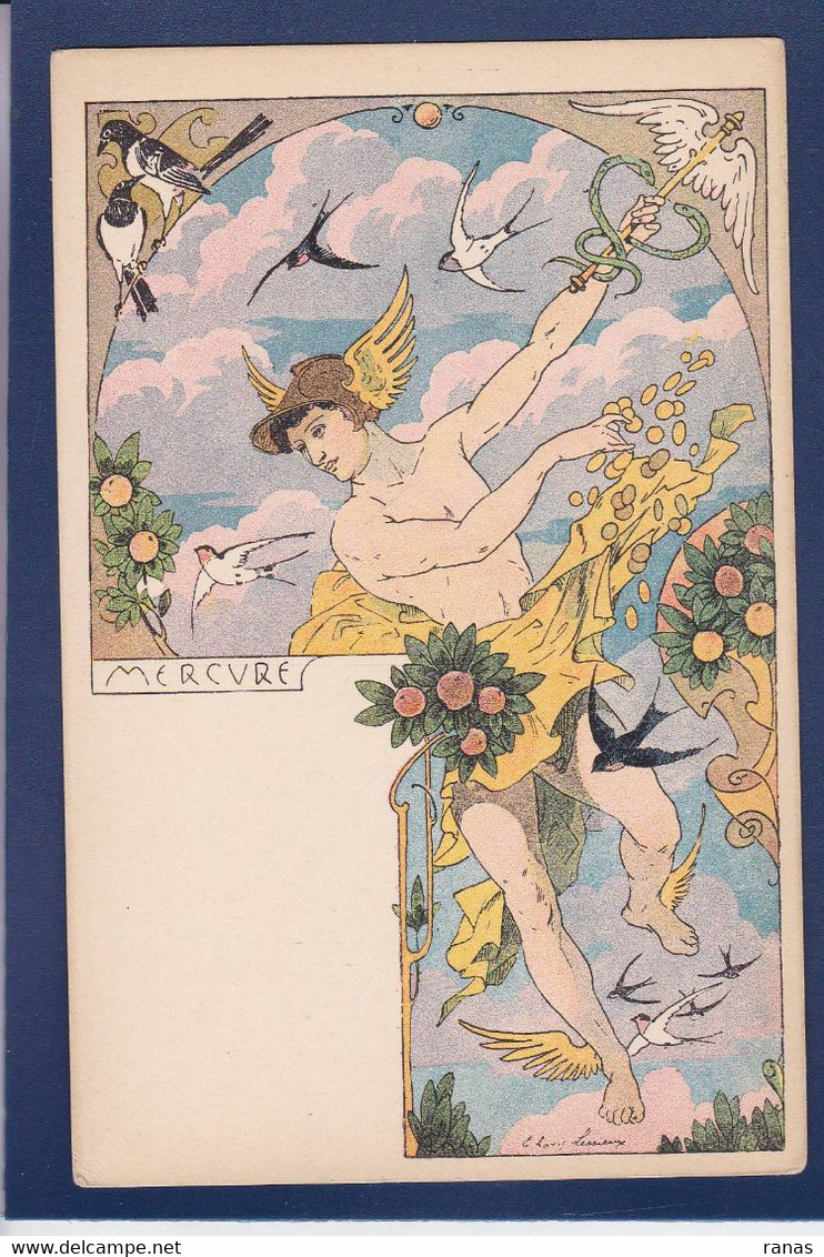 CPA Lessieux Louis Art Nouveau Femme Woman Non Circulé - Lessieux