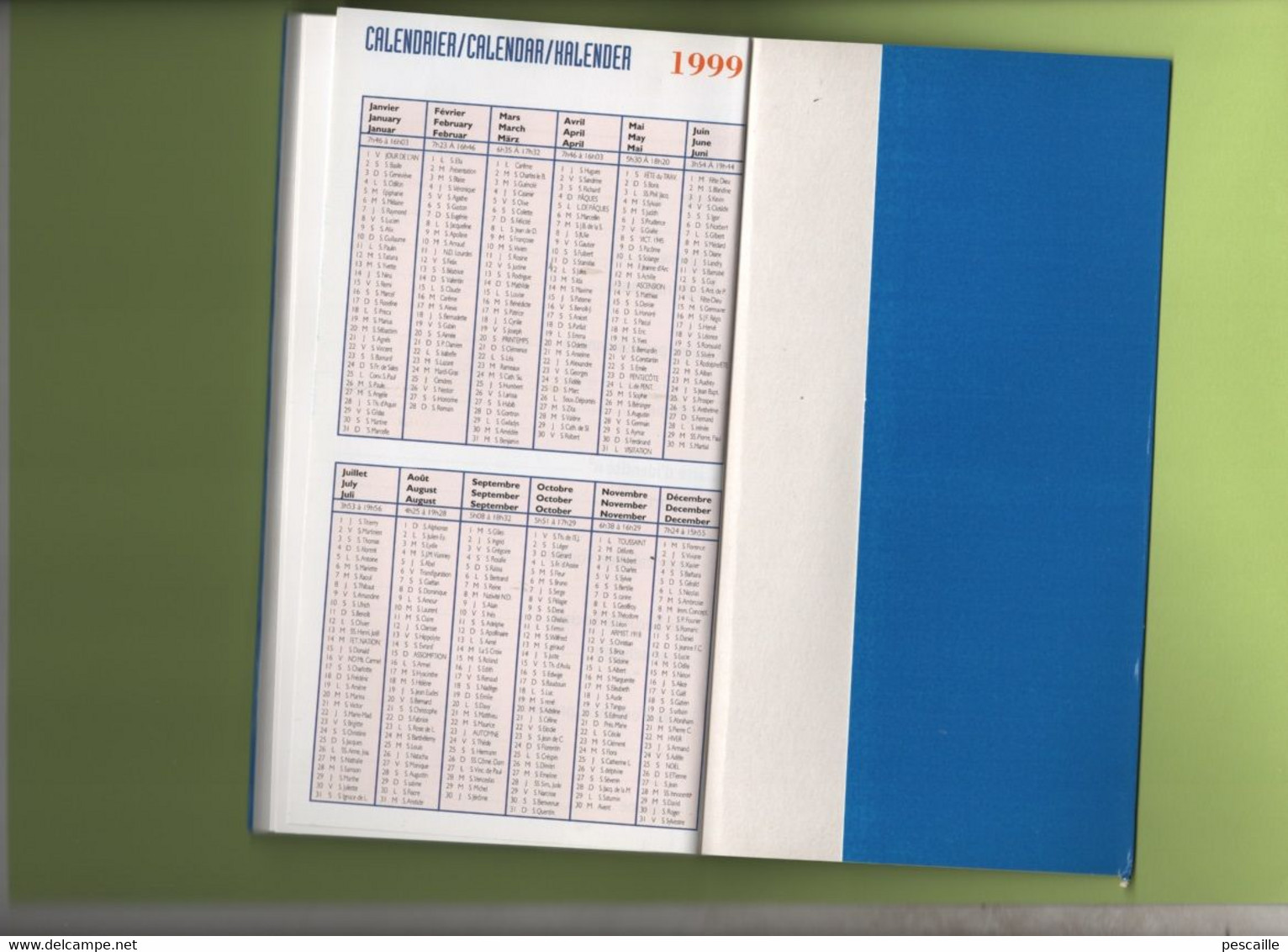 AGENDA LES GRANDS RENDEZ-VOUS DU FOOTBALL MONDIAL - COUPE DU MONDE 1998 EDITIONS ATLAS / BASF - 19 X 10.5 X 0.5 Cm