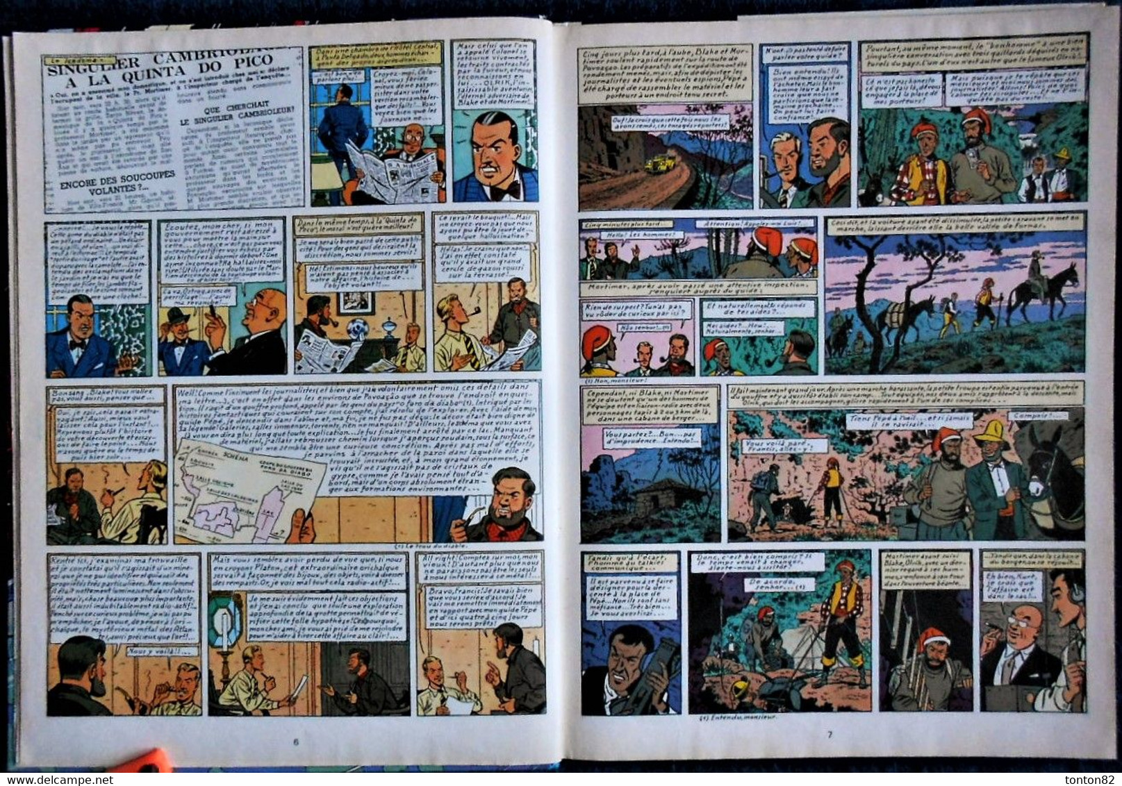 Edgar. P. Jacobs - L' énigme de l'Atlantide - Une histoire du Journal Tintin - ( 1970 ) .