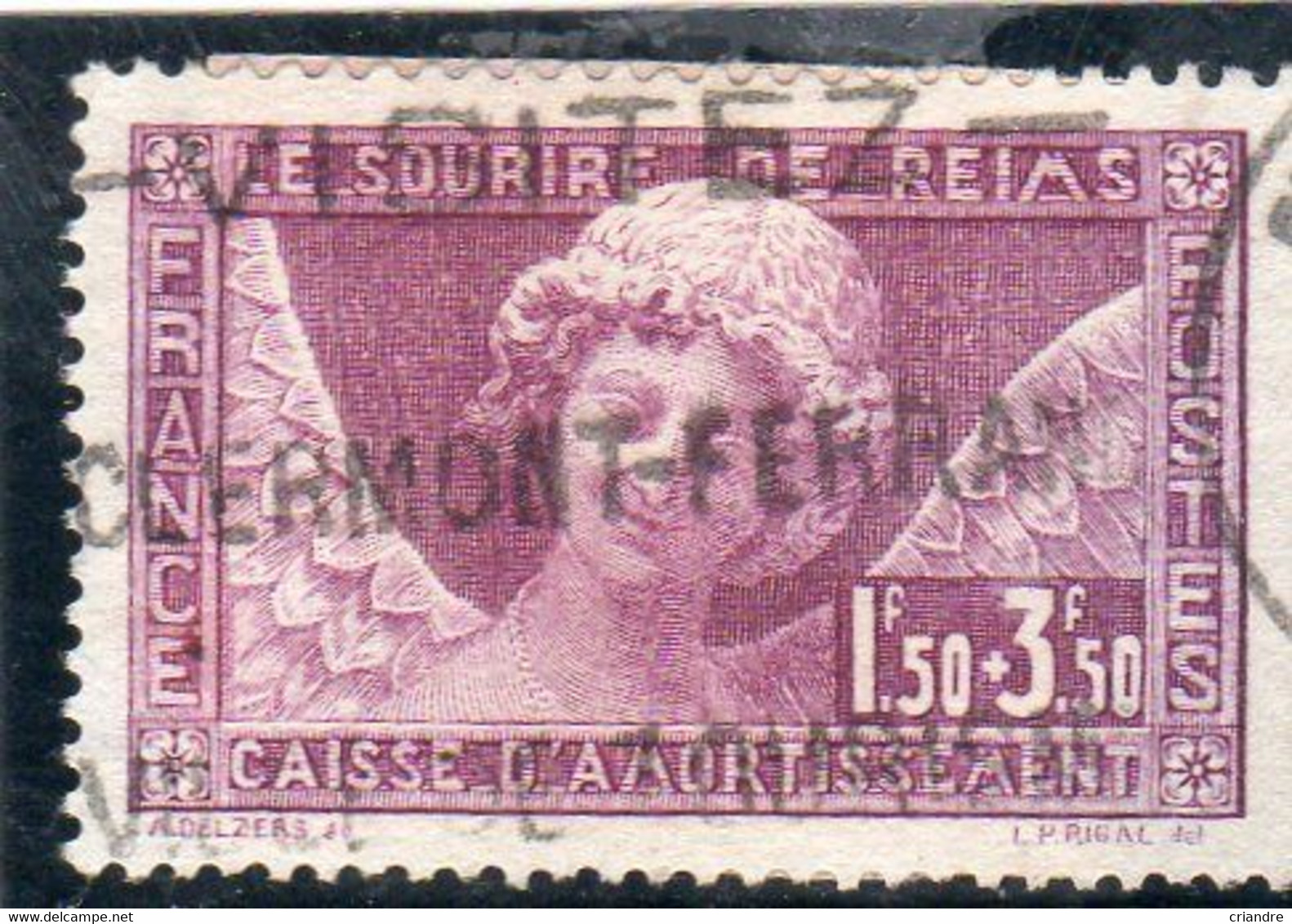 FRANCE :  Sourire De Reims N° 256 Oblitéré (caisse Amortissement) - Oblitérés