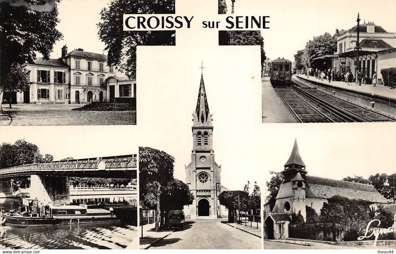 ¤¤  -   CROISSY-sur-SEINE   -  Multivues   -  Eglises , Gare, Train .......     -   ¤¤ - Croissy-sur-Seine