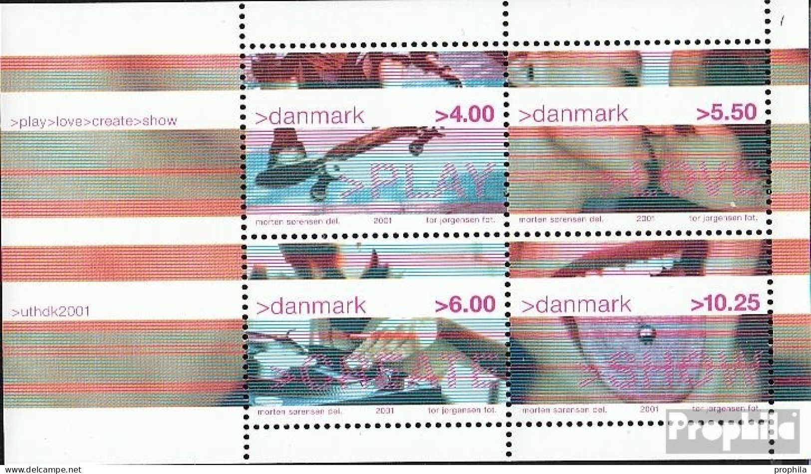 Dänemark Block16 (kompl.Ausg.) Postfrisch 2001 Jugend - Blocs-feuillets