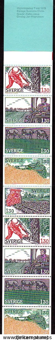 SWEDEN 1979 Agriculture Booklet MNH / **.  Michel MH72 - 1951-80