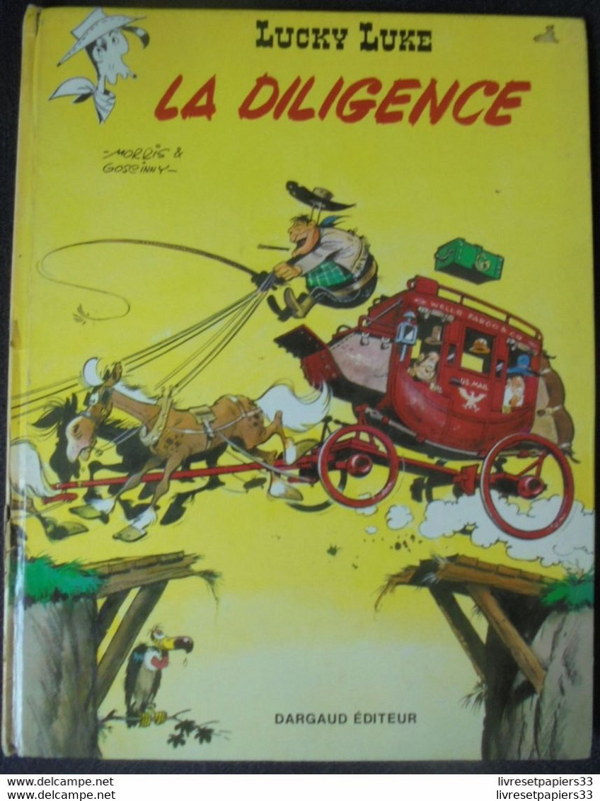 Lucky Luke LA DILIGENCE - Dessins De Morris Scénario De Goscinny - Dargaud Editeur  1970 - Lucky Luke