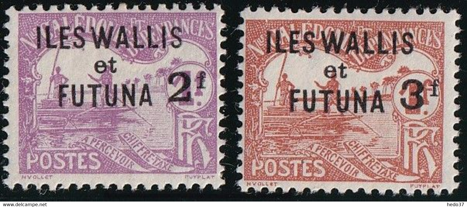 Wallis Et Futuna Taxe N°9/10 - Neuf * Avec Charnière - TB - Timbres-taxe