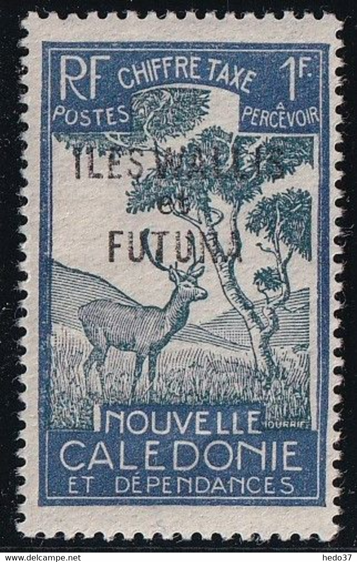 Wallis Et Futuna Taxe N°21 - Variété Surcharge Défectueuse - Neuf * Avec Charnière - TB - Timbres-taxe