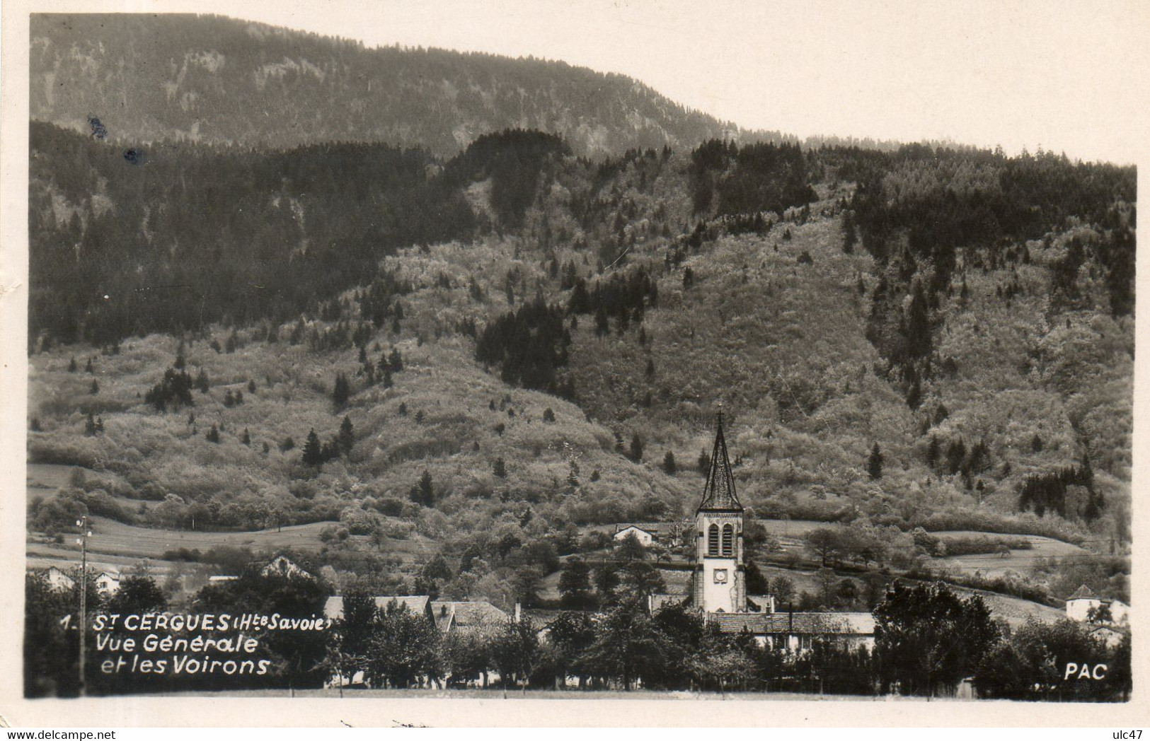 - 74 - ST. CERGUES (Hte. Savoie) - Vue Générale Et Les Voirons. - Carte-photo - - Saint-Cergues