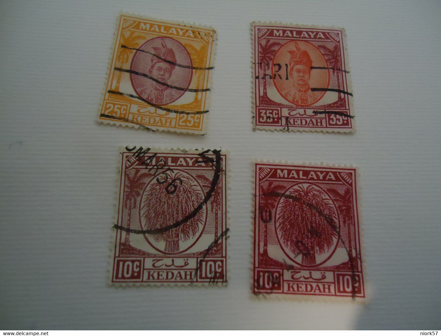 KEDAH   MALAYA   USED  STAMPS  4  KINGS    TREE - Kedah