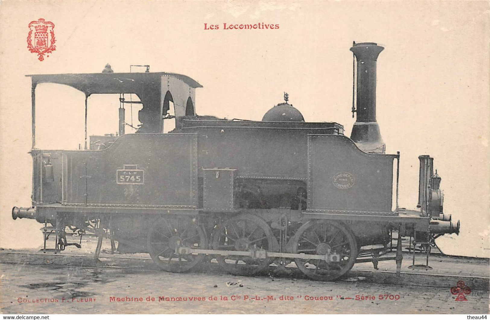 ¤¤  -  Chemin De Fer  -  Les Locomotives  -  Machine De Manoeuvre De La Compagnie Du P.L.M. Dite " Coucou "      -   ¤¤ - Trains