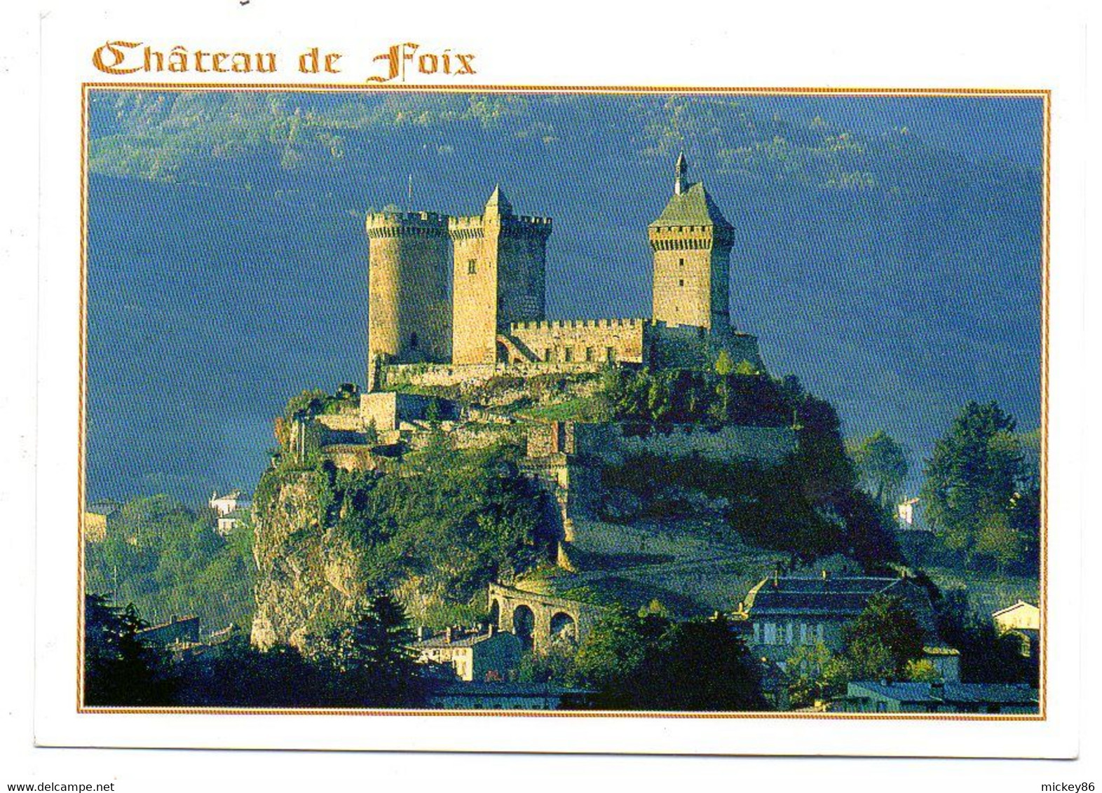 FOIX--2000--Le Chateau De FOIX............Beau Timbre" GIRAFE"--cachet Rond St PAUL EN JARRAT--09 - Foix