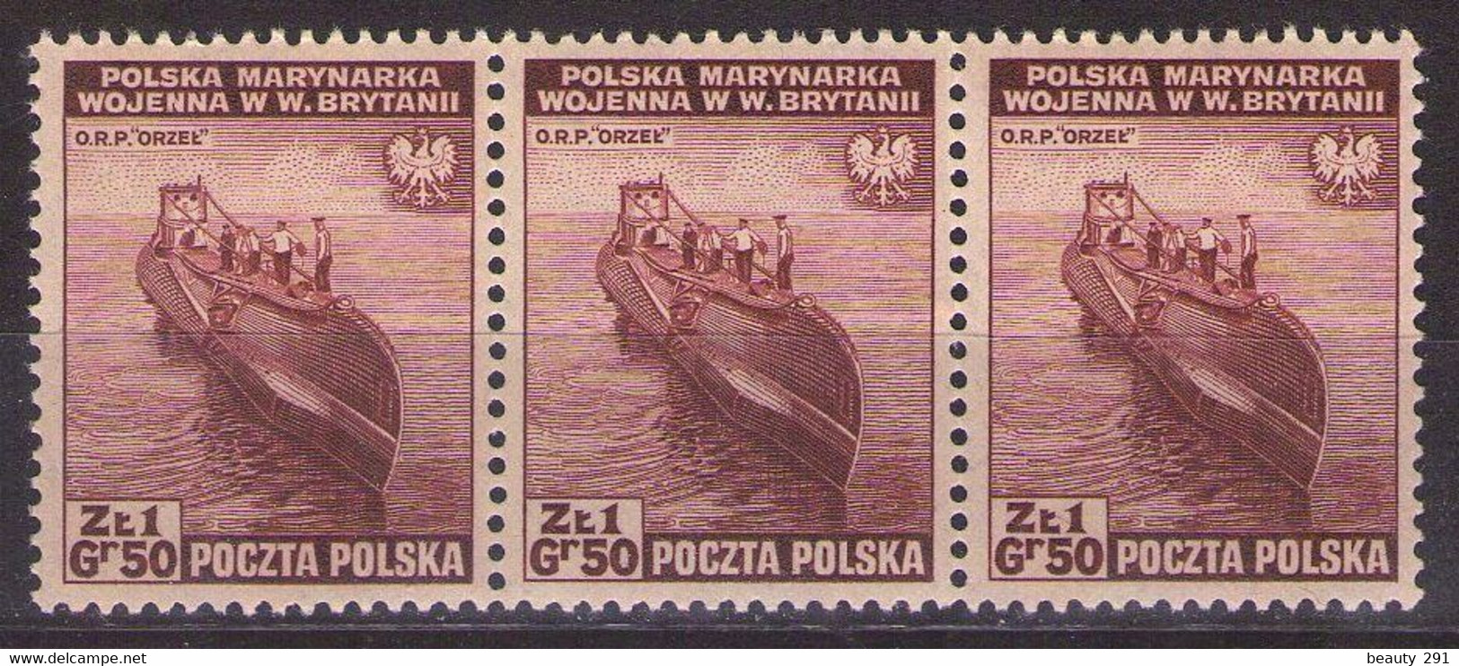 POLAND EXILE IN LONDON  Mi 367  MNH** - Regering In Londen(Ballingschap)