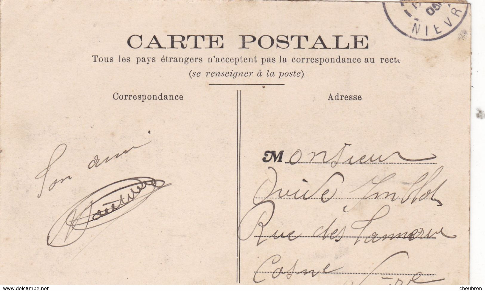18. LES AIX D'ANGILLON. CPA.  LE JARDIN PUBLIC ET ROUTE DE BOURGES. ANIMATION. ANNEE 1905 + TEXTE - Les Aix-d'Angillon