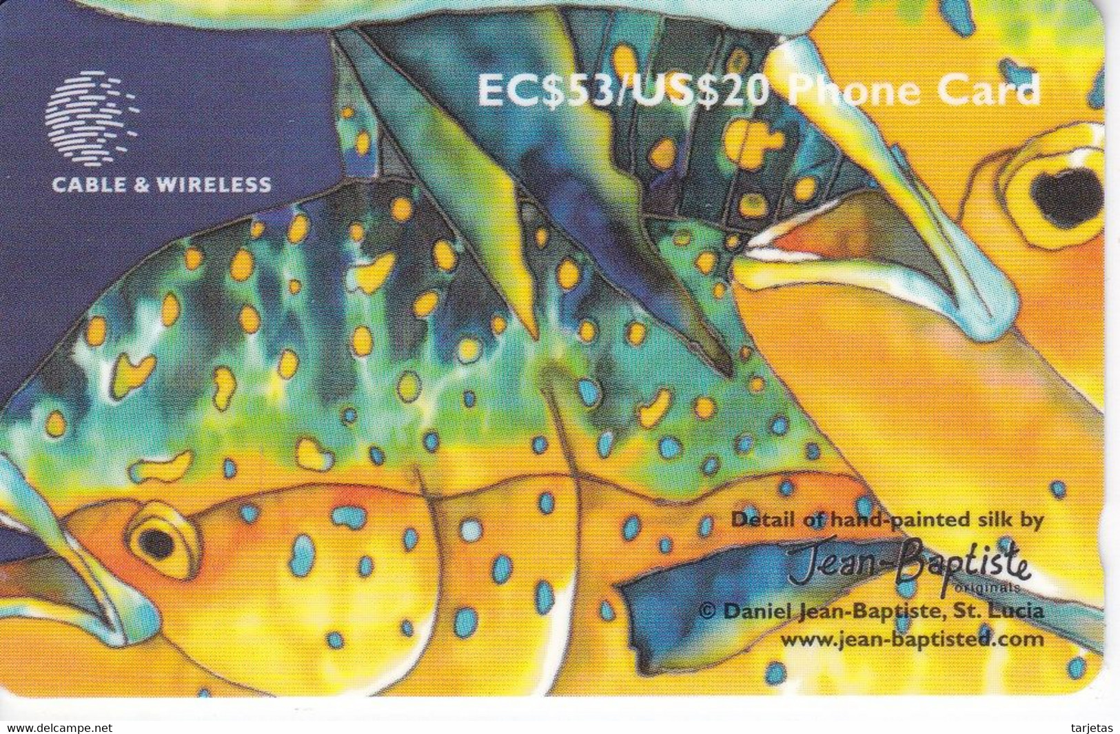 TARJETA DE SANTA LUCIA DE UNOS PECES (321CSLA) PEZ-FISH - Fish