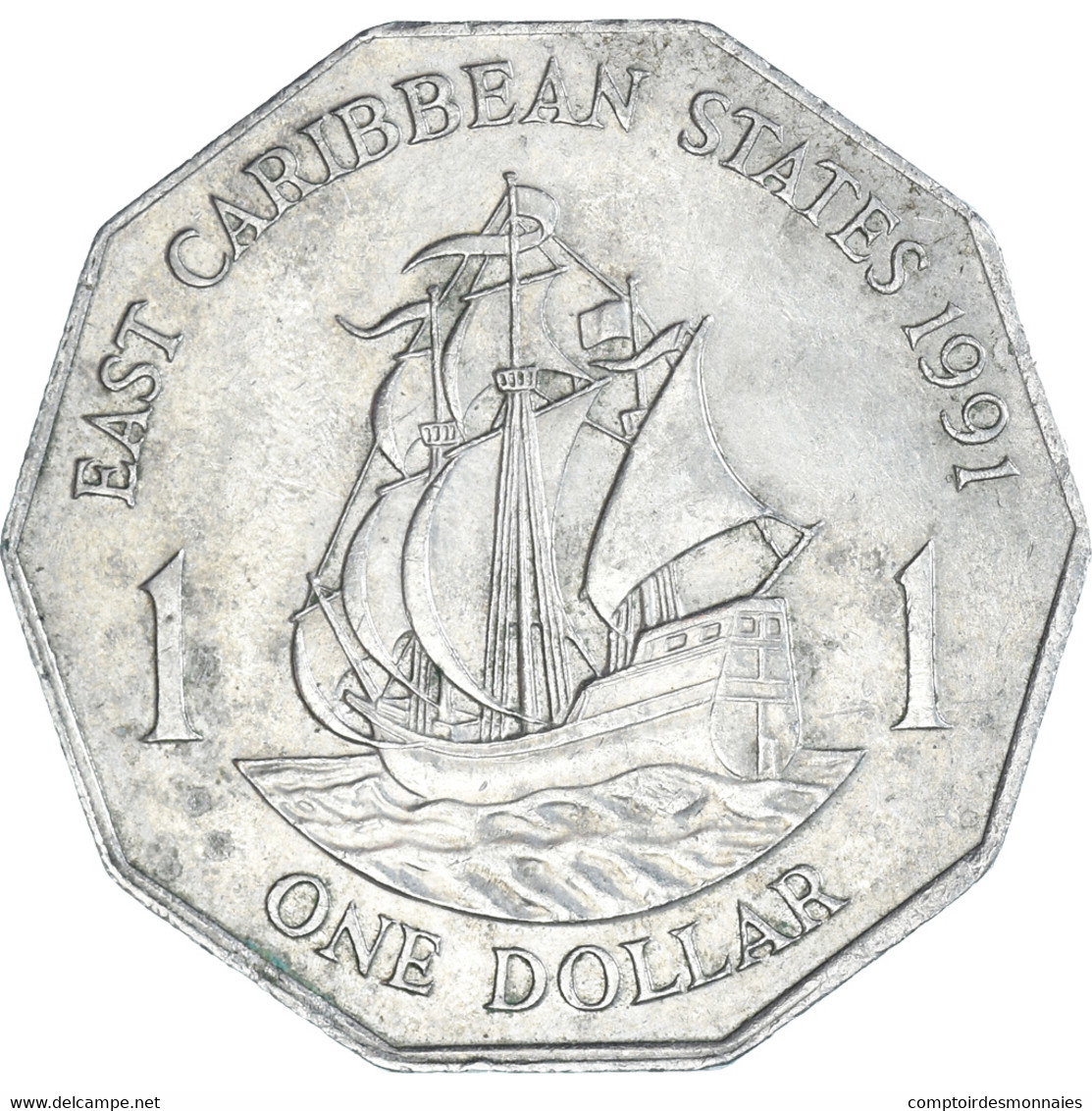 Monnaie, Etats Des Caraibes Orientales, Dollar, 1991 - Oost-Caribische Staten