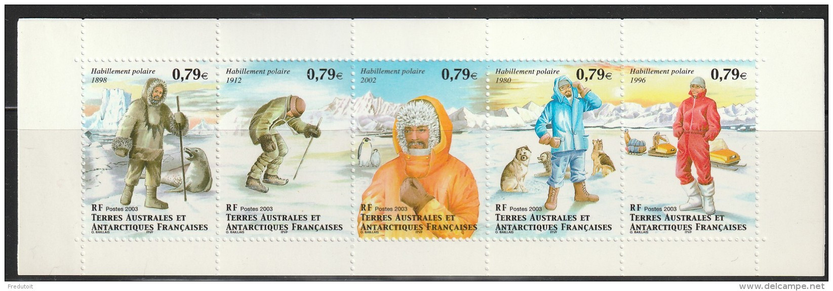 T.A.A.F - CARNET N° C352  ** (2003) Habillement Polaire - Boekjes