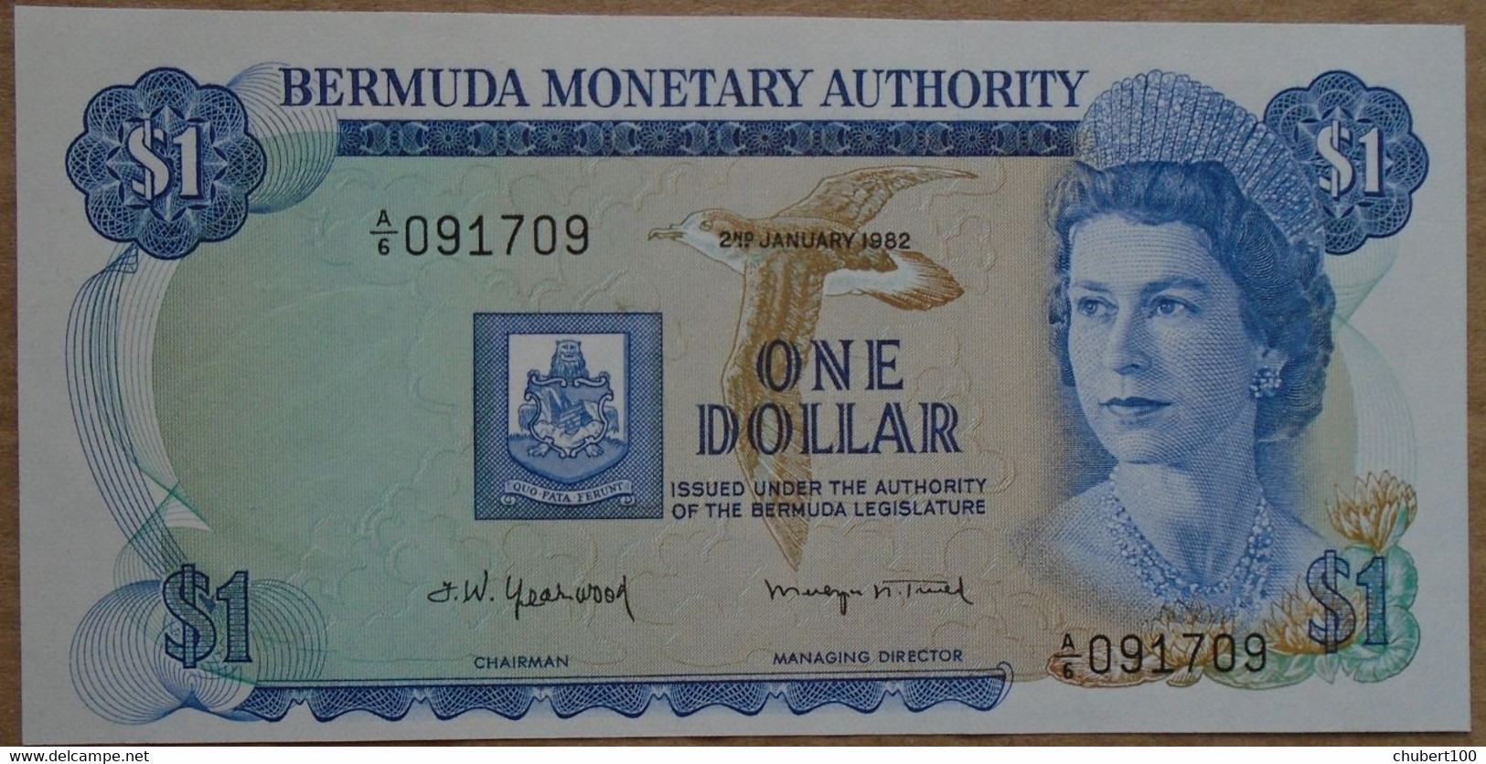 BERMUDA, P 28b , 1 Dollar , 1982 , UNC, 40% Discount - Bermude