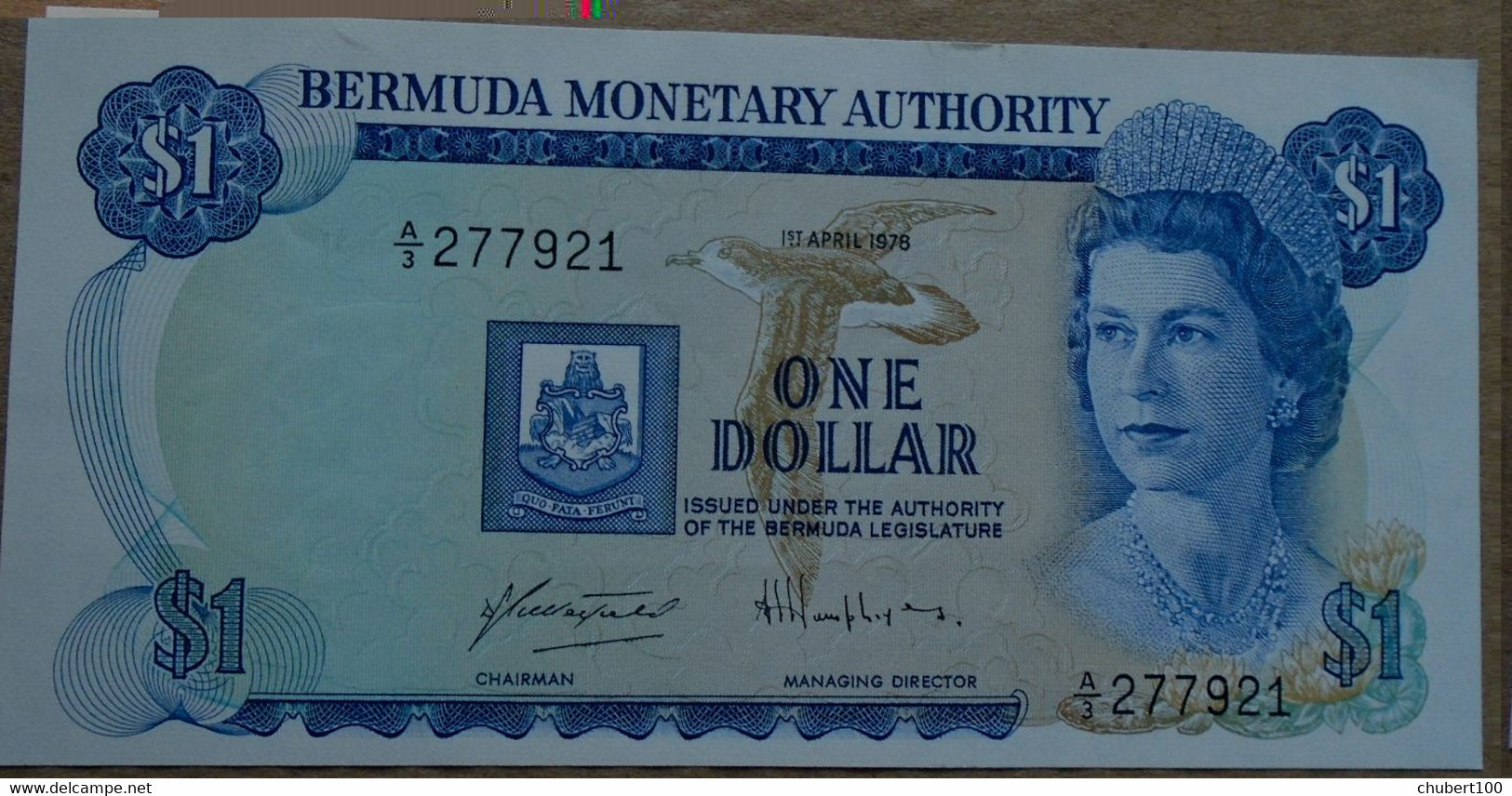 BERMUDA, P 28b , 1 Dollar , 1978 , Almost UNC, 40% Discount - Bermudes