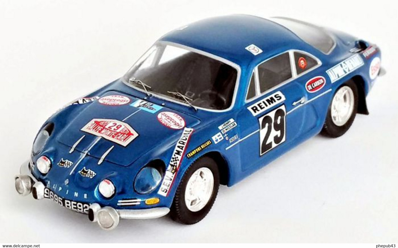 Alpine Renault A110 - J. Henry/G. Di Nicola - Rallye Monte Carlo 1972 #29 - Troféu - Trofeu