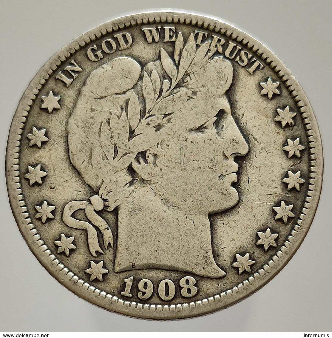 Etats Unis / USA Barber Half Dollar 1908  Argent (Silver) - 1892-1915: Barber