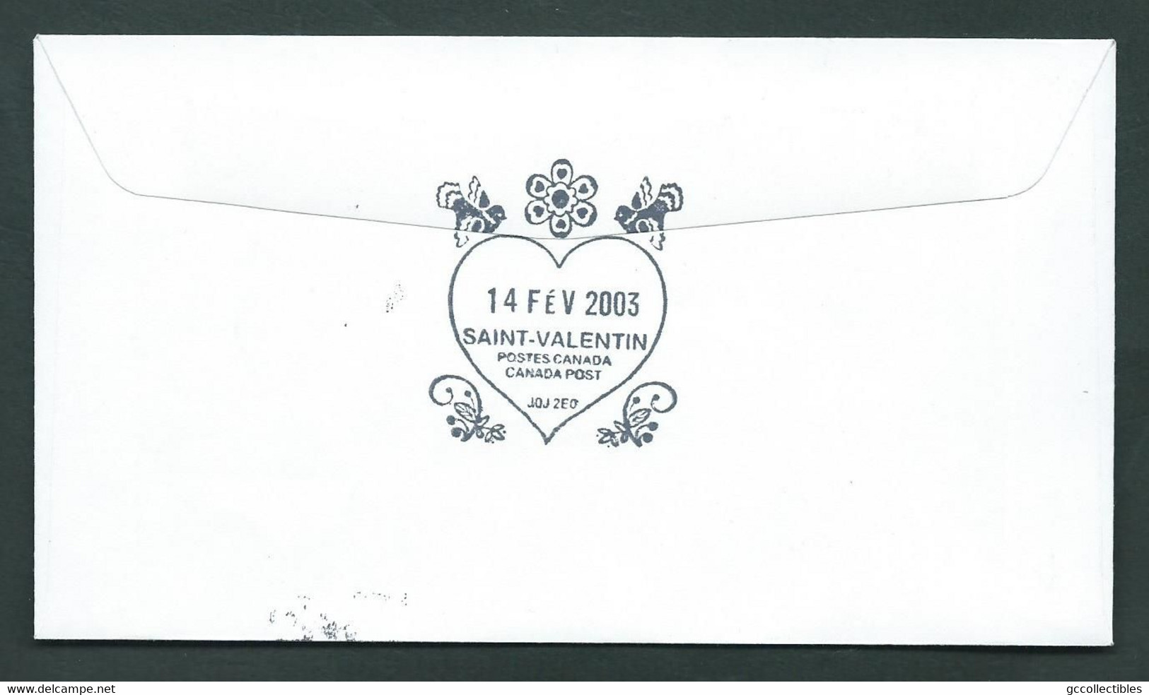 World Youth Day - Unique Cover # 1957 - Cancel Saint-Valentin 14 Fev. 2003 - Enveloppes Commémoratives