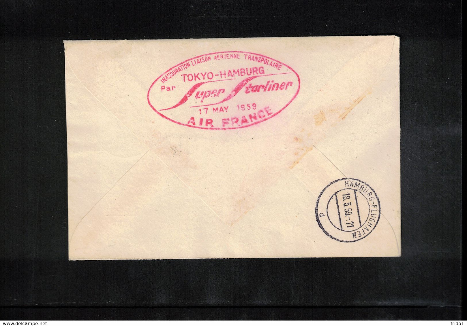 Japan 1959 Air France First Post Flight Tokyo - Nordpol - Hamburg - Briefe U. Dokumente