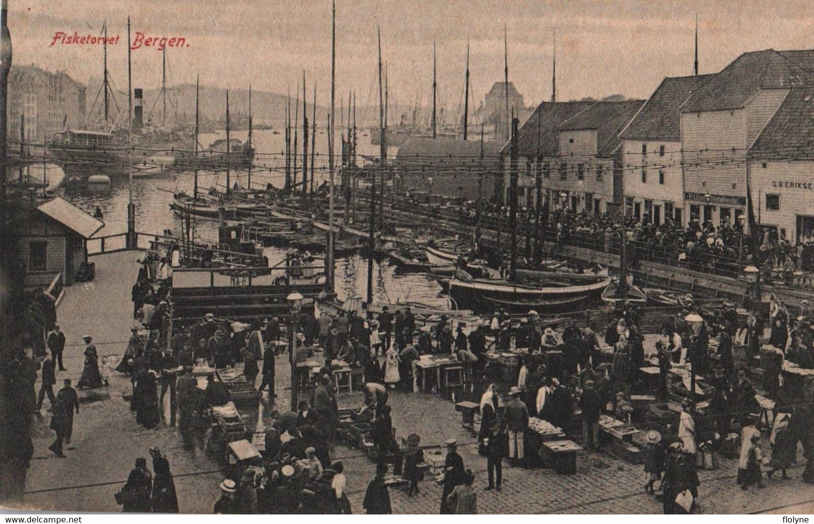 Bergen - Fisketorvet - Marché Aux Poisson - Norvège Norge - Norwegen