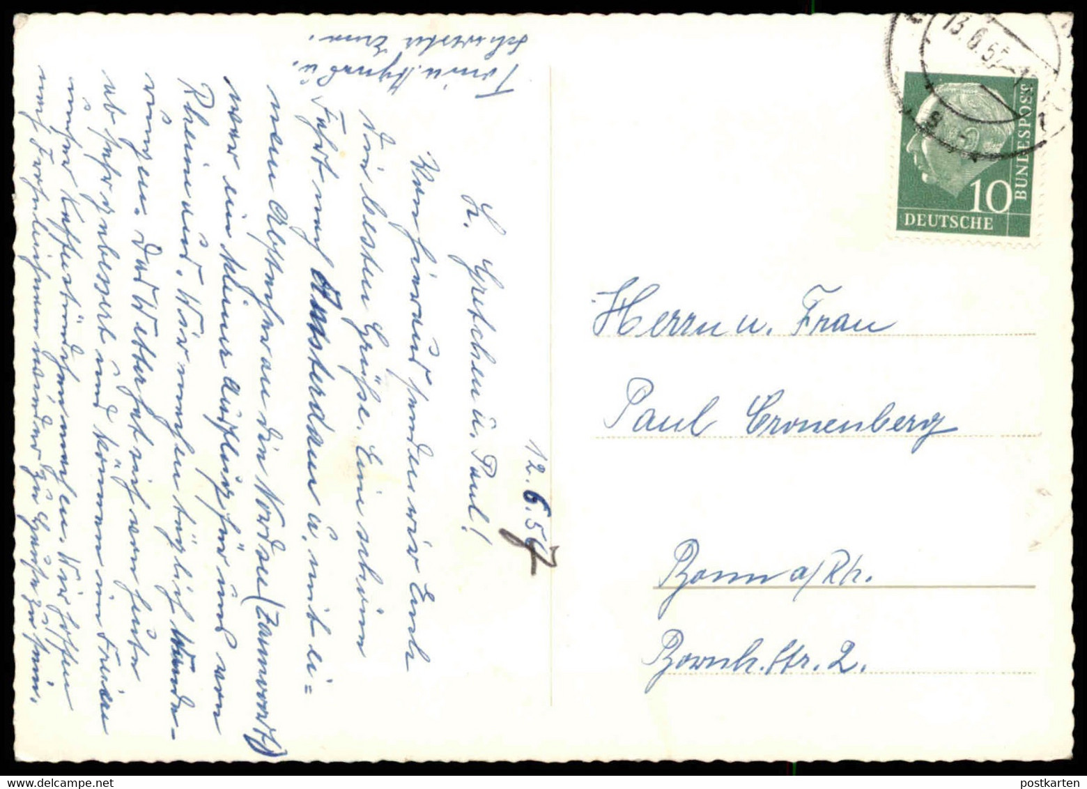 ÄLTERE POSTKARTE RHEINE MÜNSTERSTRASSE AK Postcard Ansichtskarte Cpa - Rheine