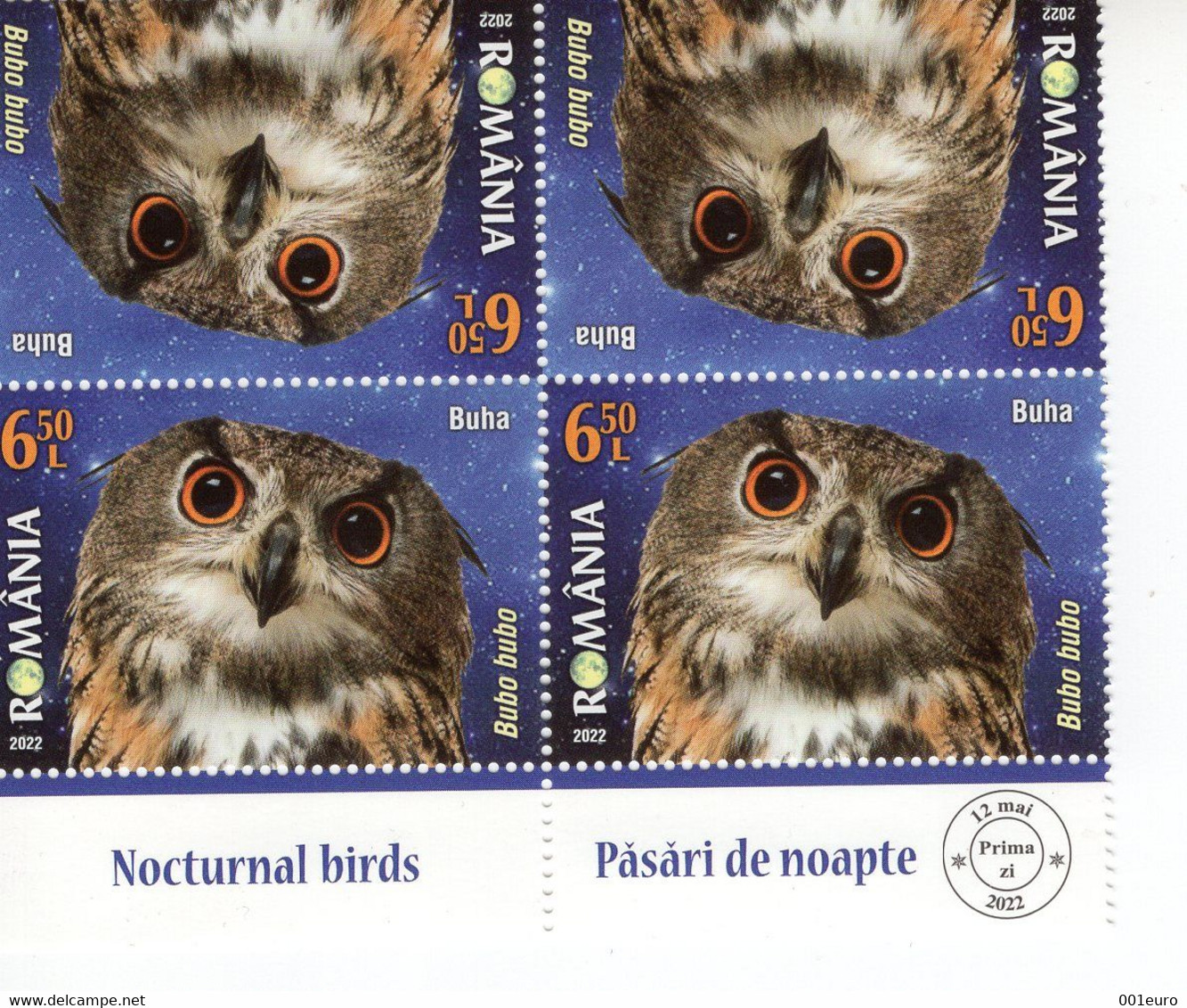 ROMANIA 2022:  Special Configuration, Unused 4 Stamps With "tête-bêche" - Registered Shipping! - Ongebruikt