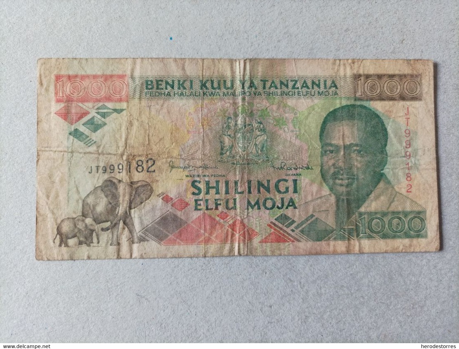 Billete De Tanzania De 1000 Schilingi, Año 1993 - Tanzanie