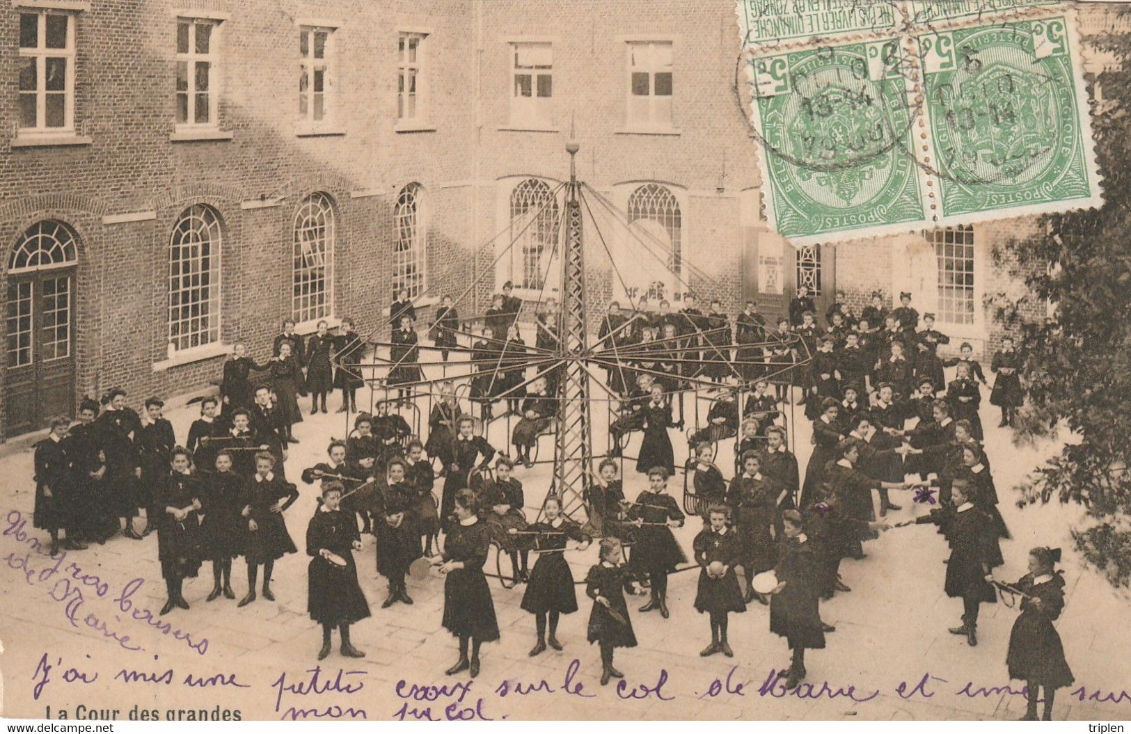 Haute-Croix - Pensionnat Des Ursulines - La Cour Des Grandes - Manège - Pepingen