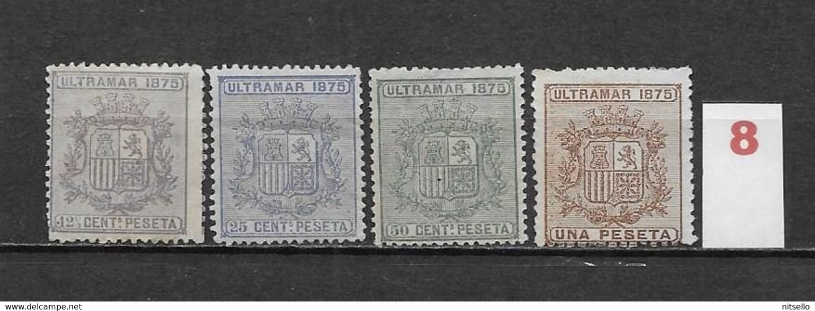 LOTE 2173A  /// CUBA     EDIFIL Nº: 31/34 NSG/*MH    ¡¡¡ OFERTA - LIQUIDATION - JE LIQUIDE !!! - Cuba (1874-1898)