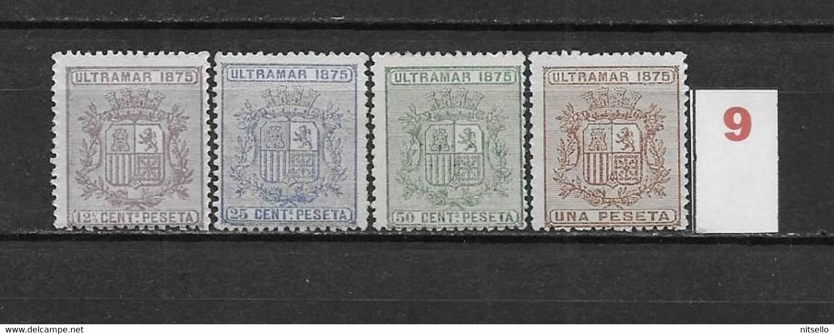 LOTE 2173A  /// CUBA     EDIFIL Nº: 31/34 NSG/*MH    ¡¡¡ OFERTA - LIQUIDATION - JE LIQUIDE !!! - Kuba (1874-1898)