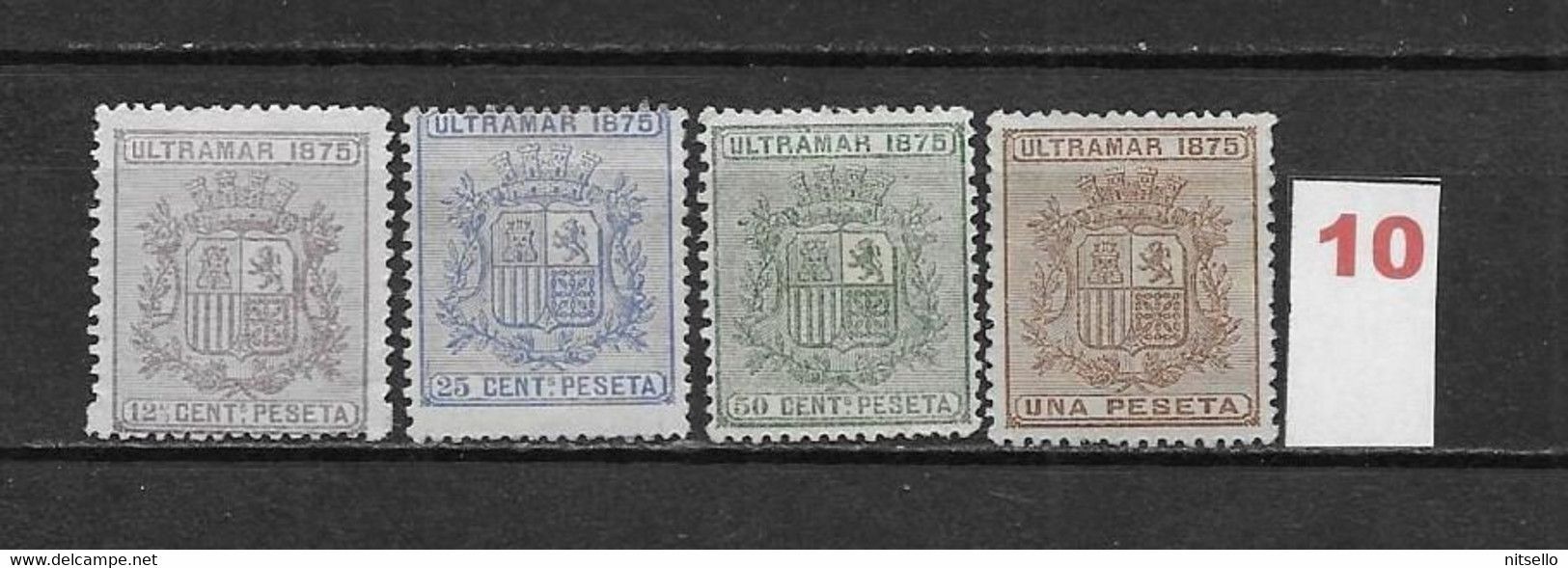 LOTE 2173A  /// CUBA     EDIFIL Nº: 31/34 NSG/*MH    ¡¡¡ OFERTA - LIQUIDATION - JE LIQUIDE !!! - Cuba (1874-1898)