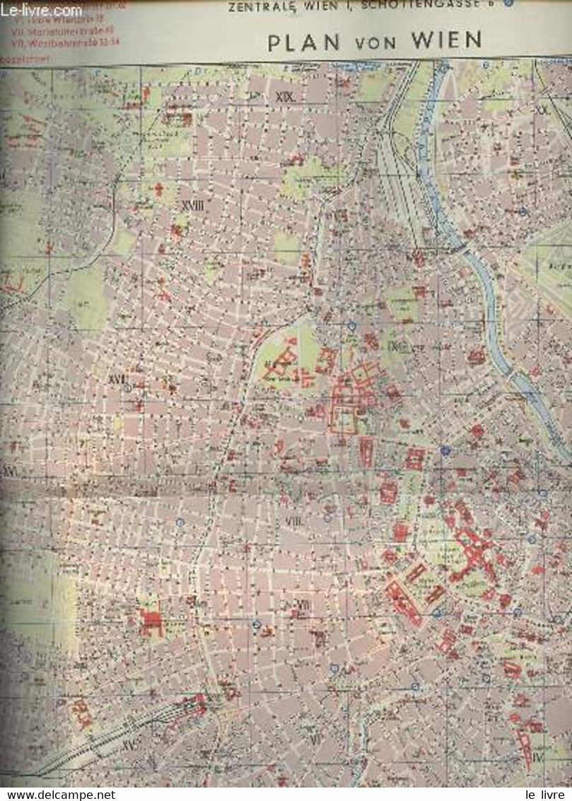 Plan Von Wien Mit Karte Von österreich. - Collectif - 1959 - Kaarten & Atlas
