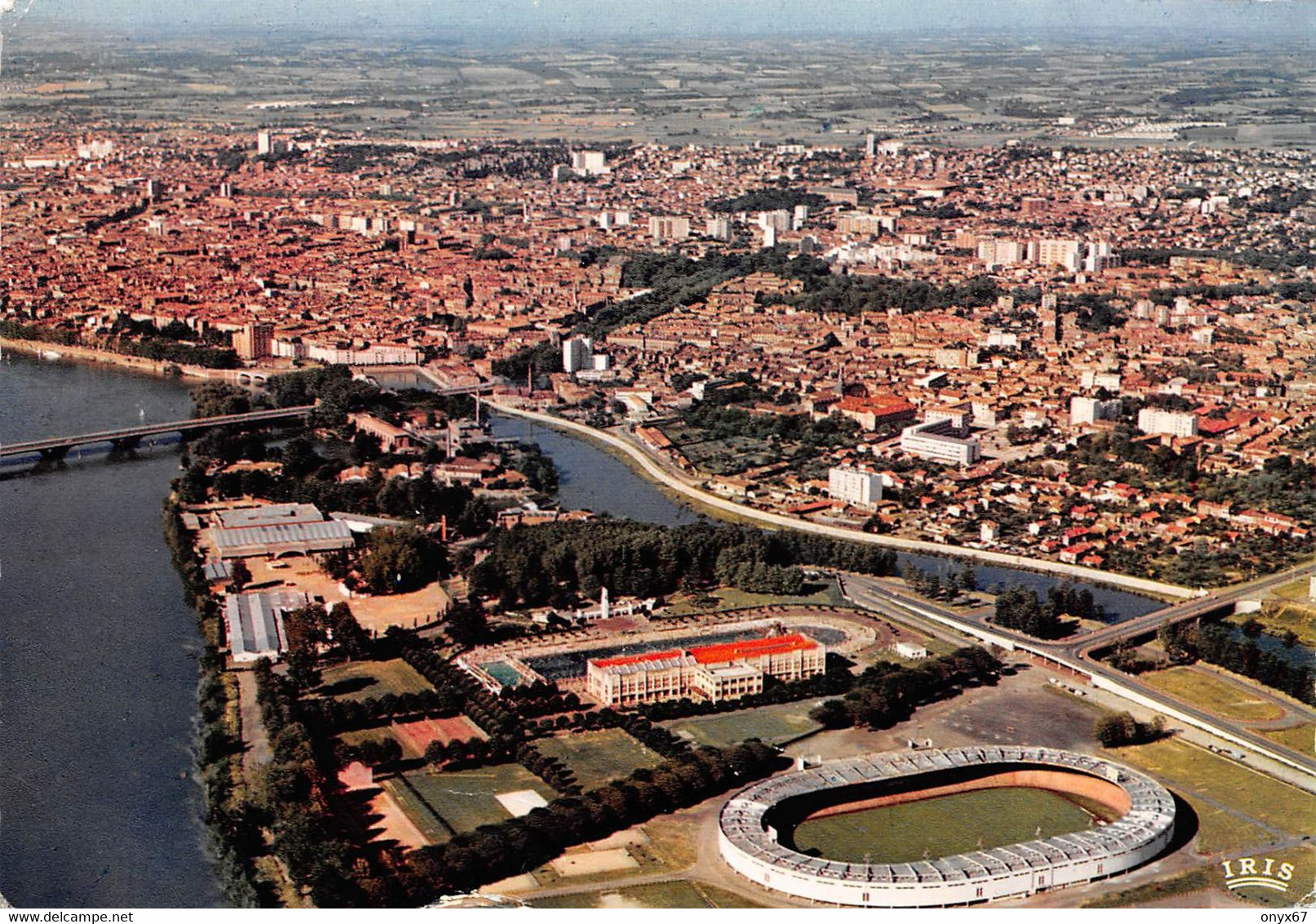 GF-TOULOUSE-31-Haute Garonne-STADE-Stadio-Stadium-Terrain Foot-Football-Piscine Et La Ville - Football