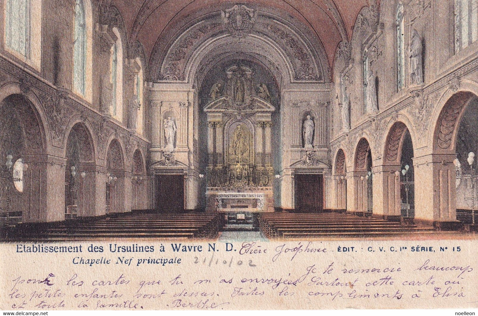 Wavre-notre-Dame - Etablissement Des Ursulines - La Chapelle Nef Principale - Sint-Katelijne-Waver